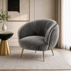 Scandinavian Style Fabric Accent Chair / Lixra