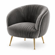 Scandinavian Style Fabric Accent Chair / Lixra