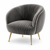 Scandinavian Style Fabric Accent Chair / Lixra