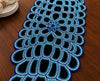 Blue Beaded Table Runner / Lixra