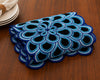 Blue Beaded Table Runner / Lixra