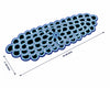 Blue Beaded Table Runner