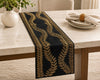 Black and Gold Beaded Table Runner / Lixra