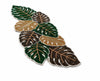 Green Leaf Design Table Runner / Lixra