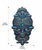 Beaded Navy Blue Table Runner with Intricate Paisley Floral Design / Lixra