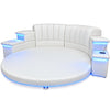 Luxurious Design Leather LED Round Bed / Lixra