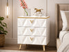 Modern Glossy Finish Wooden Nightstand / Lixra