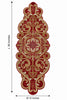 Red Gold Embroidered Table Runner / lixra