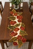 Glass Beads Floral Polyester Table Runner / Lixra