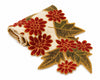Glass Beads Floral Polyester Table Runner / Lixra