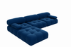 Modern Velvet Upholstered Sectional Sofa