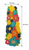 Vibrant Multicolor Floral Beaded Table Runner / Lixra
