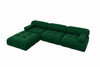 Modern Velvet Upholstered Sectional Sofa