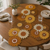 Star Ornamental Beaded Table Runner With 6 placemat / Lixra