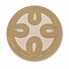 Gold & Ivory Paisley Beaded Placemat Set Of 2