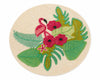 Beaded Flamingo Floral Placemat Set Of 2 / Lixra