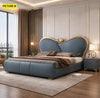Modern Design Leather Upholstered Bed / Lixra
