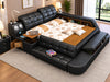 Exquisite Modern Leather Bed with Sofa Section / Lixra