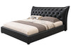 Elegant Button Tufted Design Leather Bed / Lixra