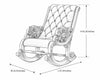 European Wooden Accent Chair with Foot Stool / Lixra