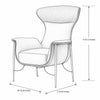 Modern Leather Upholstered Accent Chair / Lixra