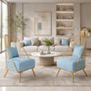 Set Of 2 Metallic Accent Chair / Lixra