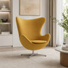 Modern Curvy Design Fabric Accent Chair / Lixra