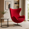 Modern Curvy Design Fabric Accent Chair / Lixra