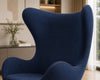 Modern Curvy Design Fabric Accent Chair / Lixra