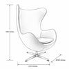 Modern Curvy Design Fabric Accent Chair / Lixra