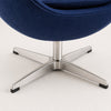 Modern Curvy Design Fabric Accent Chair / Lixra