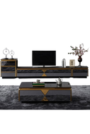 Nordic Style Light Luxury Wooden Coffee Table and TV Stand - Lixra