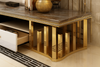 Antique Style Creative Designed Marble Top Coffee Table And TV Stand / Lixra
