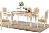 Wooden Finish European Dining Table Set / Lixra