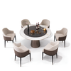 Fabric Upholstered Dining Table Set / Lixra