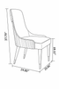 Elegant Set of 4 Leather Dining Chairs