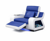 Leather Upholstery Power Recliner LED Sofa-Set / Lixra