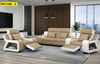 Leather Upholstery Power Recliner LED Sofa-Set / Lixra
