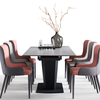 Italian Minimalist Marble Extended Dining Table / Lixra