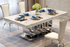 Geometric Pattern Marble Dining Table-Set / Lixra