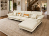 Beige Color Genuine Leather Sectional Sofa / Lixra