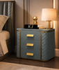 Set Of 2 Triple Drawer Nightstand / Lixra