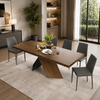 Rectangular Extendable Design Wooden Dining Table Set For 6 / Lixra 