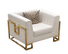 Leather Upholstered Sofa Set for Living Room