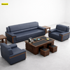 3-Piece Modern Leather Sofa Set