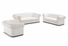 3-Pcs Chesterfield Leather Sofa Set / Lixra