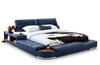 Italian Designed Modern Wooden Frame Leather Bed / Lixra