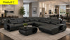 Luxurious U-Shaped Leather Sectional sofa / Lixra