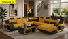 Luxurious U-Shaped Leather Sectional sofa / Lixra