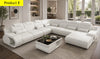 Luxurious U-Shaped Leather Sectional sofa / Lixra